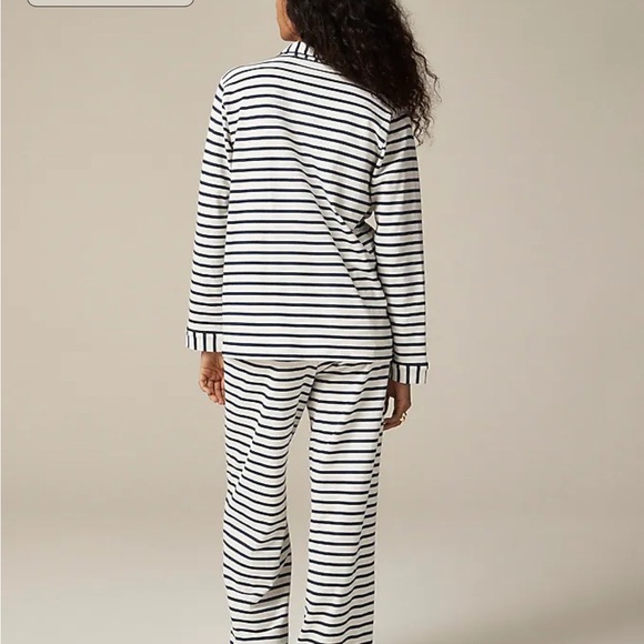 J. Crew Dreamy cotton-blend pajama set in stripe - Picture 3 of 5